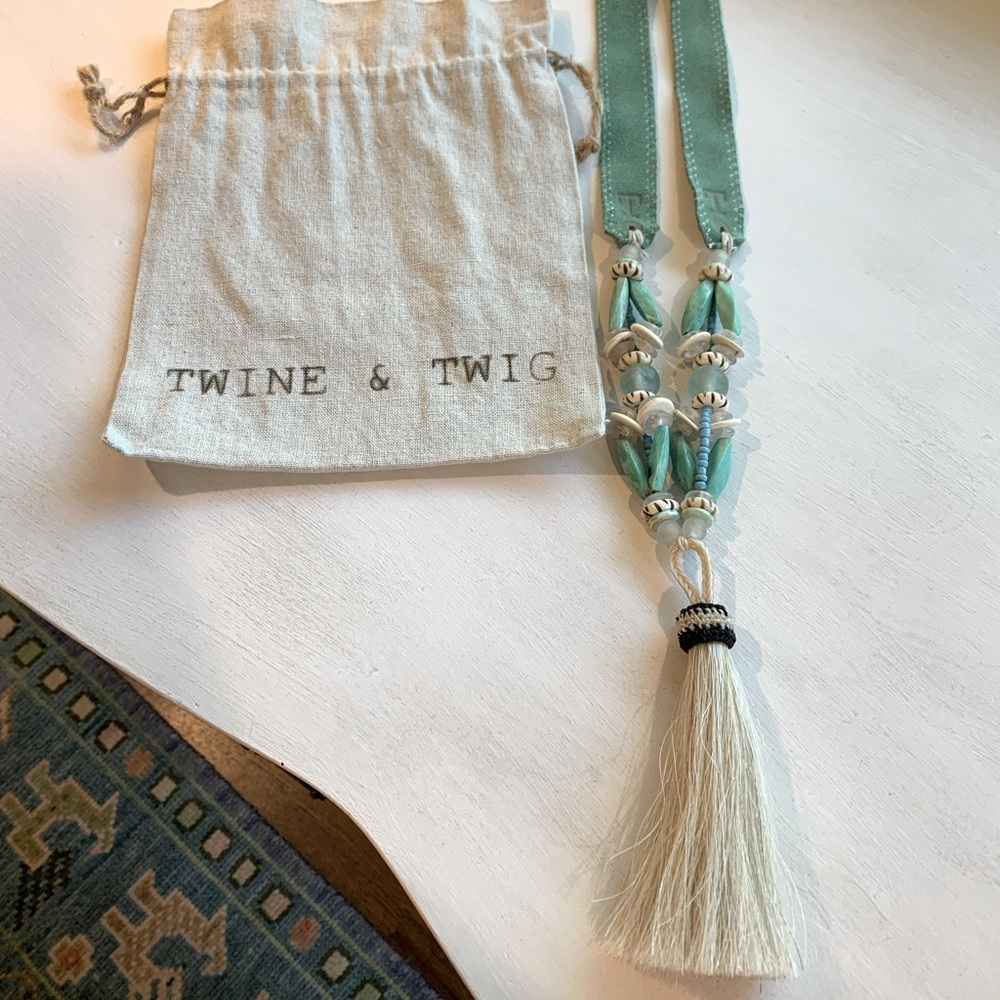 Twine and Twig turquoise necklace